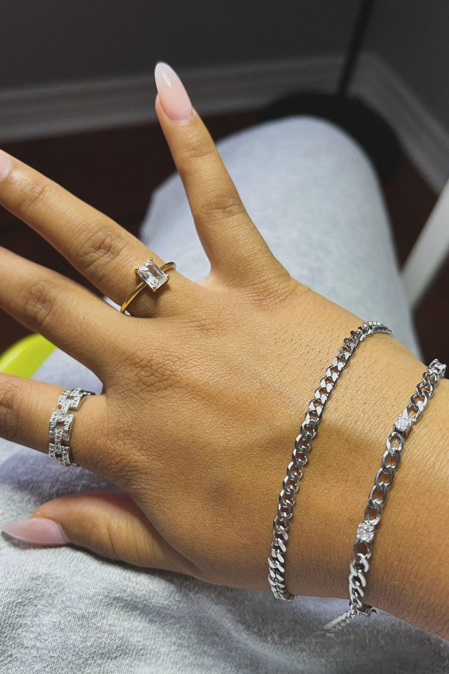Square Stone Ring
